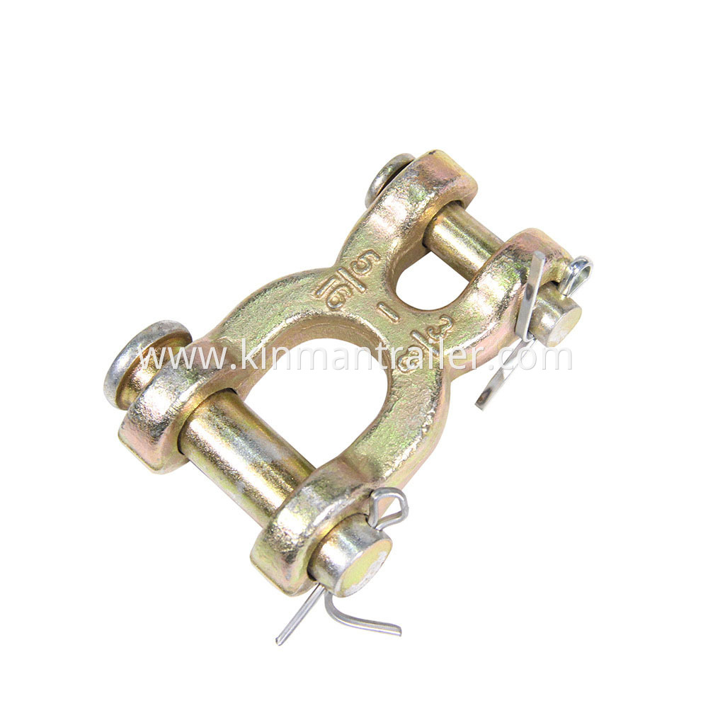 Zinc Plated Steel Chain Connector Double Clevis Link